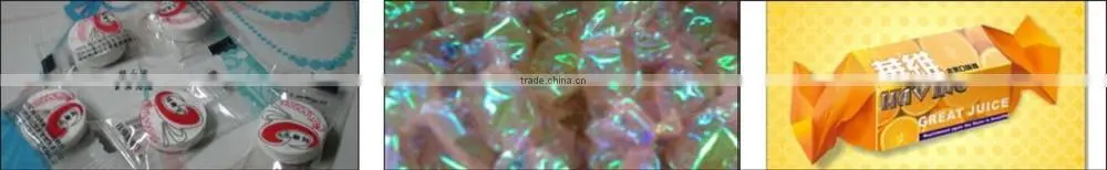 good grade colorful metalized printed candy wrapper