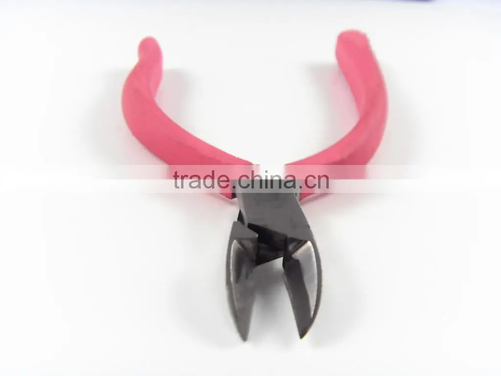 Nail Art Cuticle Nipper Clipper Sharp Cutter Acrylic UV Gel Pink Color
