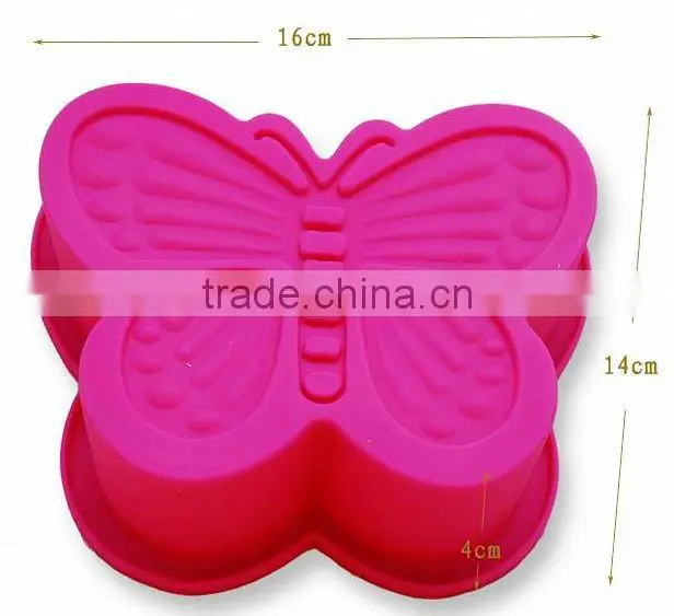 2013 cute butterfly shaped kitchen Silicone cake mould,silicone cake decorations