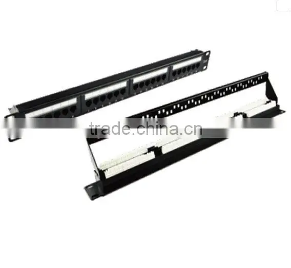 24 Port Cat6 fiber optic Patch Panel