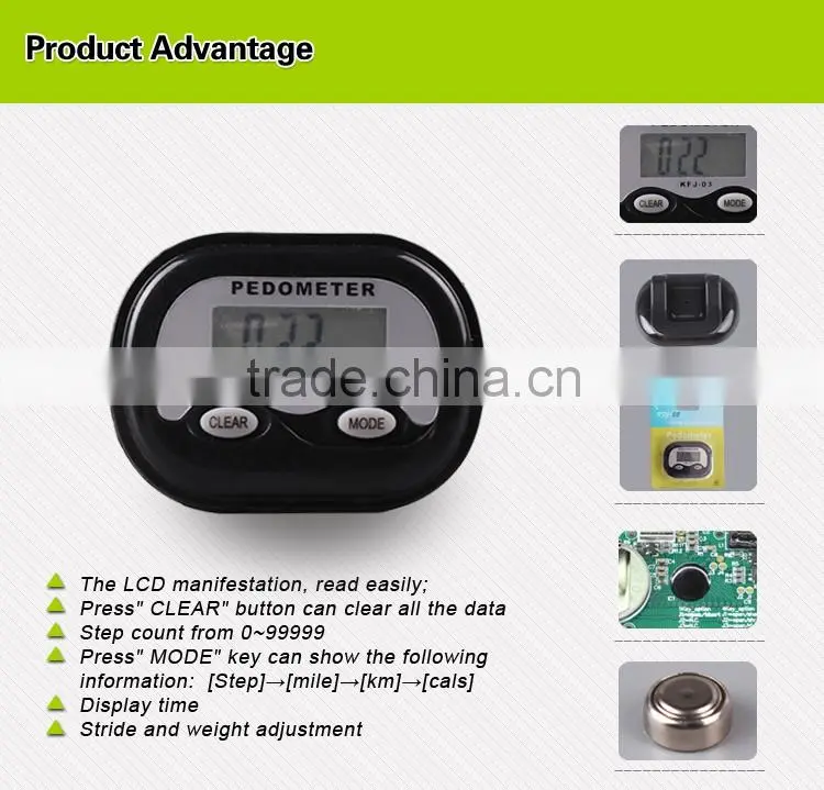 COCET hot sale pedometer manufacturer