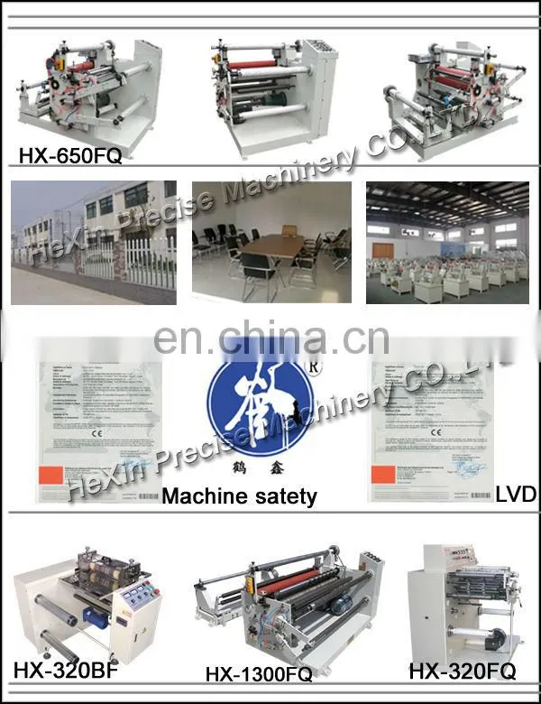 HX-650FQ automatic pvc paper laminator and slitter machine