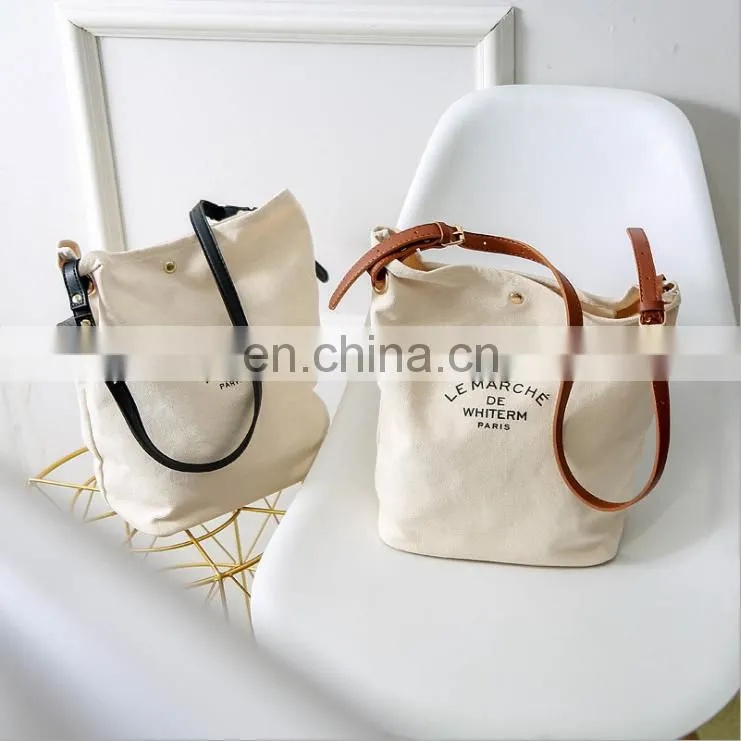 Extra Heavy Large Small Size Personalized Custom Logo Canvas Tote Cotton Canvas Blank Shopping Bag For Grocery