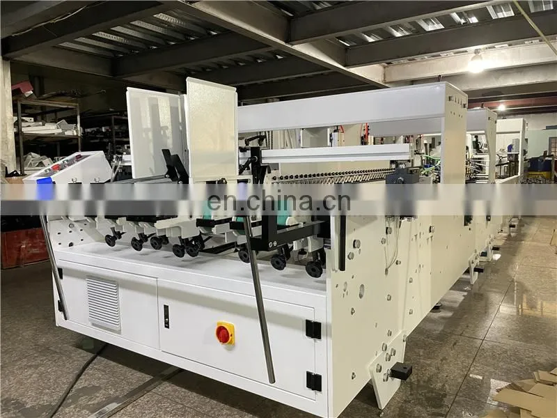 UFG1250B2A Automatic A B C D E Flute Box Folder & Gluer Machine with Patting Device System