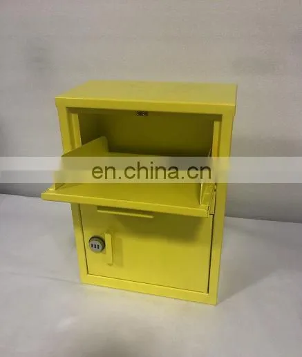 Galvanized Steel Power Coating Free Standing Parcel Drop Box Standing Mail Box