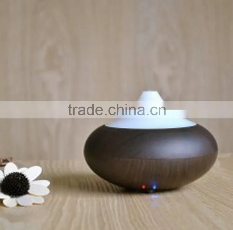 Ultrasonic Aroma Essential Oil Diffuser dark wood grain