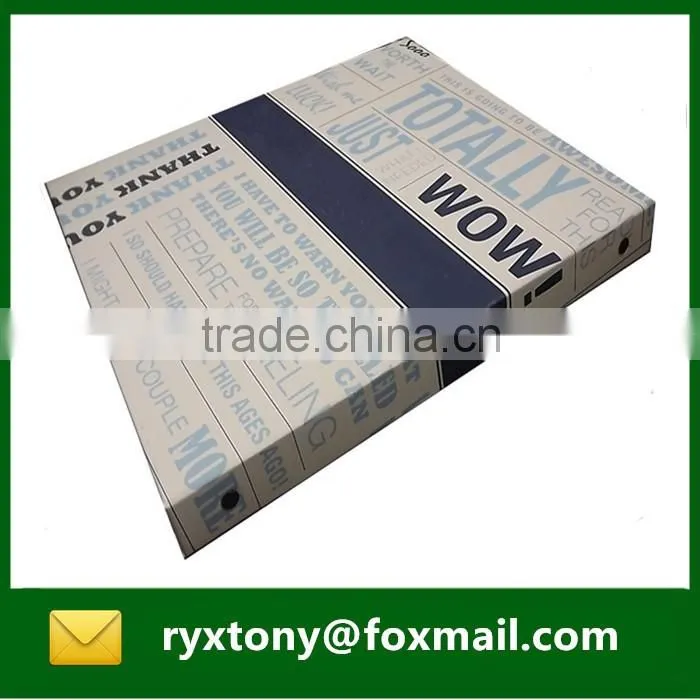 Paper cardboard material custom printing ring binder