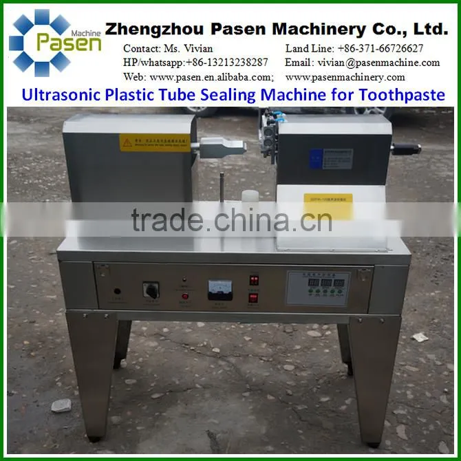 Semi-auto Ultrasonic Tube Sealing Machine for Plastic Tube Sealing of Toothpaste, Cleansing Foam