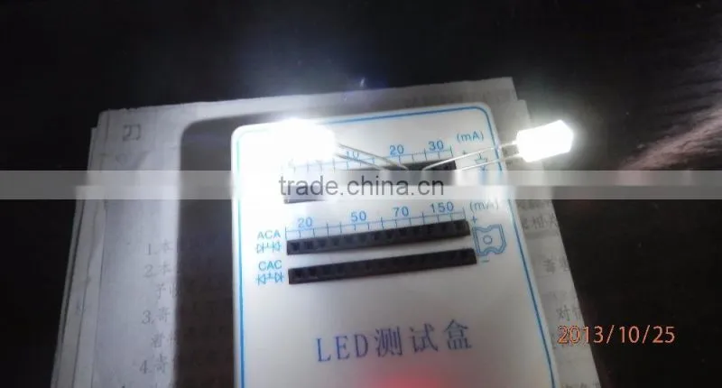 5mm Christmas light concave LED Diode 6000K - 7000K