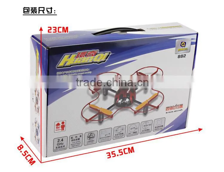 China Manufacture 2.4G 4 CH 4 Axis RC Ladybird RC Quadrocopter UFO with Gyro RC Drone RTF