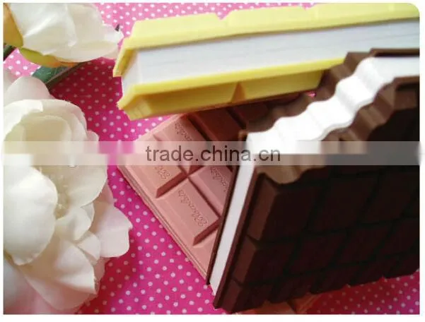silicone chocolate school notebook