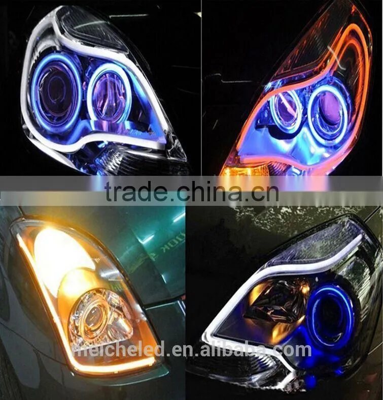 Wholesale 12V 45CM 60CM LED Light soft article lamp , LED Flexible DRL ,Double colors DRL