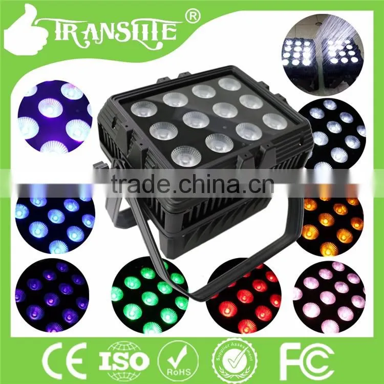 Super bright outdoor 12PCS 15W 6in1 Wireless DMX waterprof IP65 ledPar light