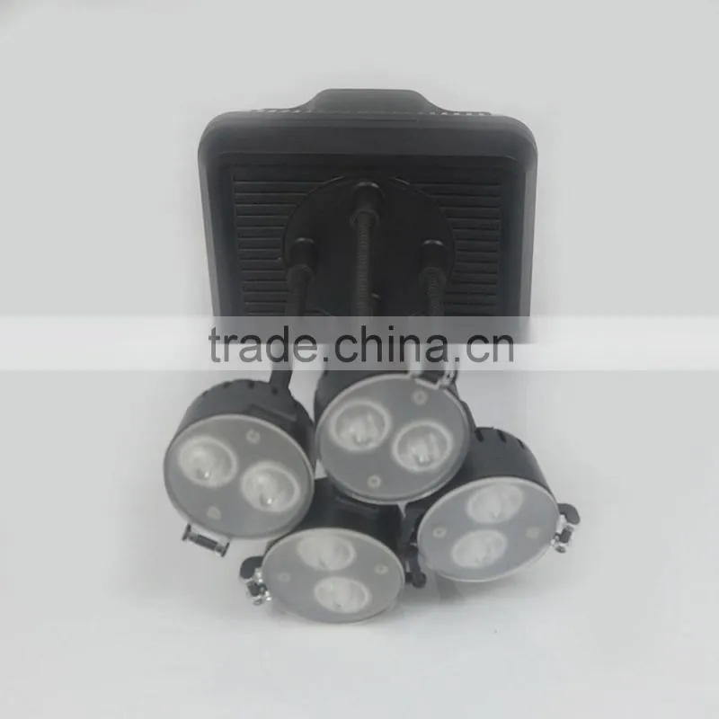 Shoot XT-4 LED Video Light Lamp 8 x 2W Bulbs 6300K Color Temperature + Hot Shoe Bracket for Canon Sony Camera DV Camcorder