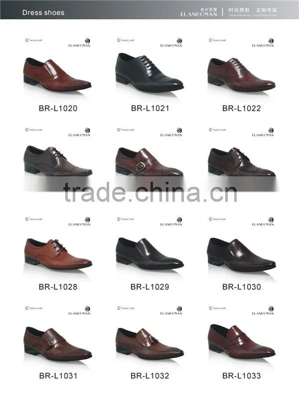 Fashion new arrived leather dress shoes men monk shoes factory