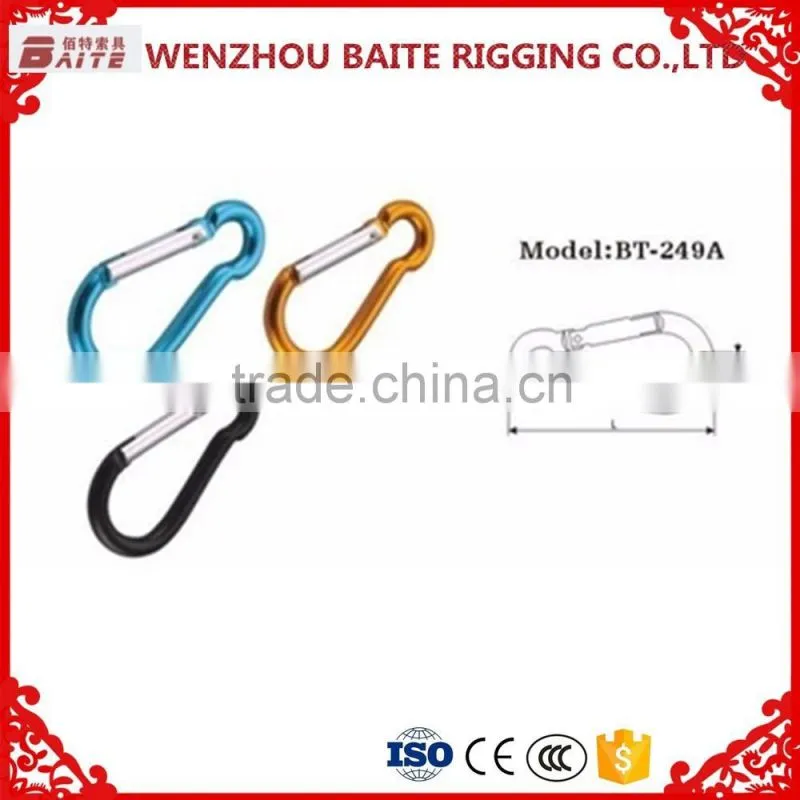 aluminum yellow spring hook carbine type