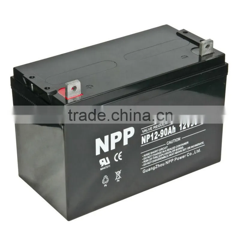 12V90ah battery low voltage alarm battery 12V photovoltaic battery