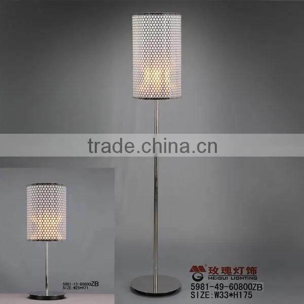 silver steel floor lamp wholesale