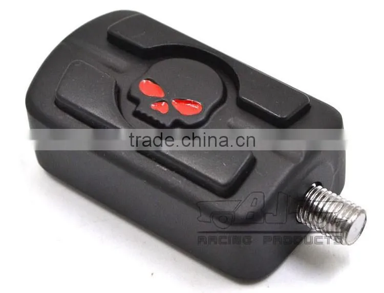 BJ-FP216-053 Black Billet Aluminum Skull Motorcycle Shifter Shift Peg For Harley Davidson