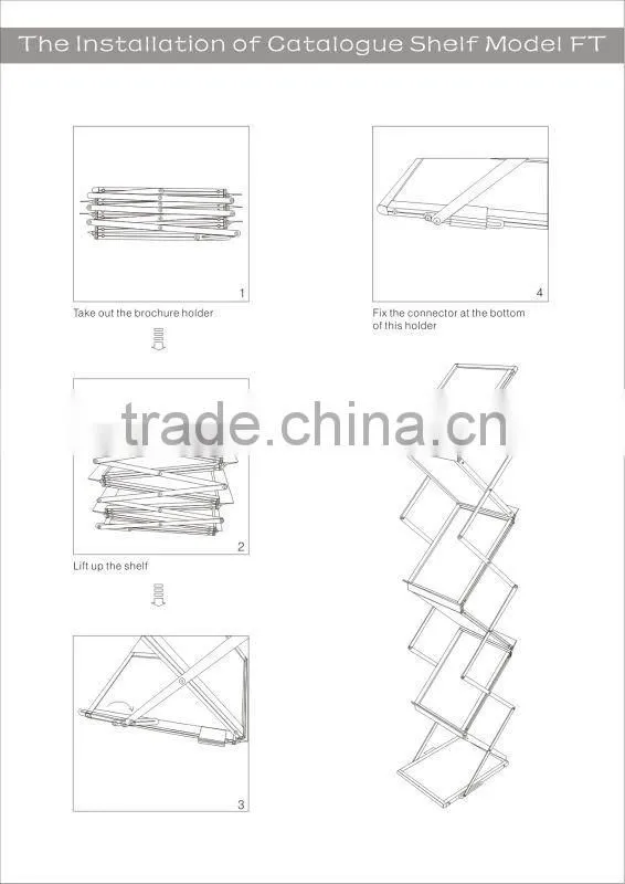 6 tier brochure holder