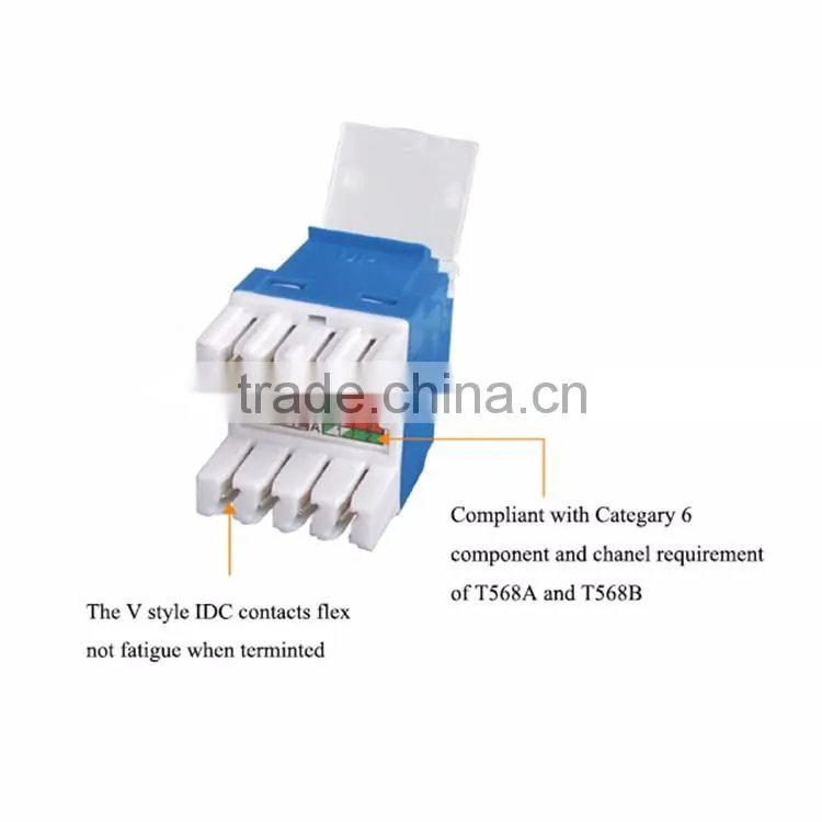 2016 China Cat5e & Cat6 Utp Cat.5E In-Line Keystone Jack