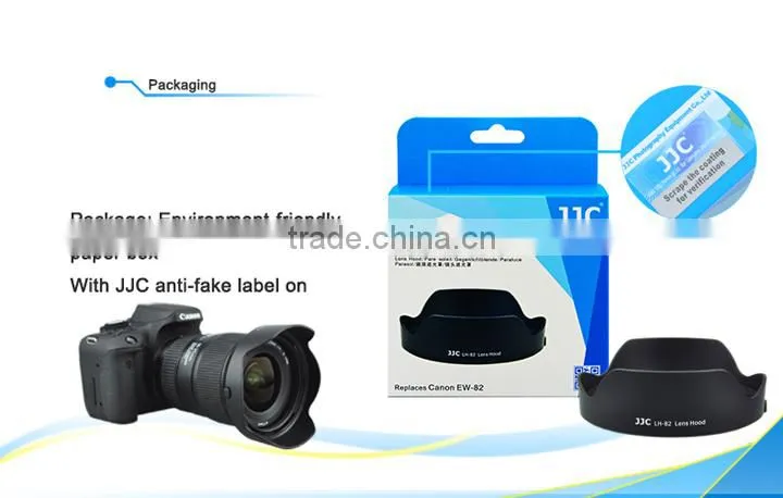 JJC Bayonet Flower ABS Camera Lens Hood for Canon EW-82