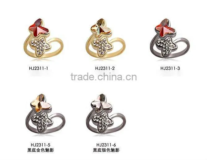 fashion butterfly rings