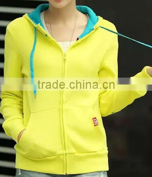 Hot Sell hoodie jacket New Fashion Women Outerwear sport coat with hat