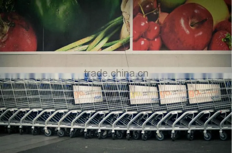 Dachang Factory Shopping Trolley 90/100/130/180 Litre Powder coating or Chrome Plating with baby chair