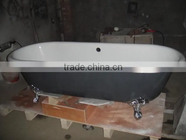bathroom dual end bath for shower and soaking