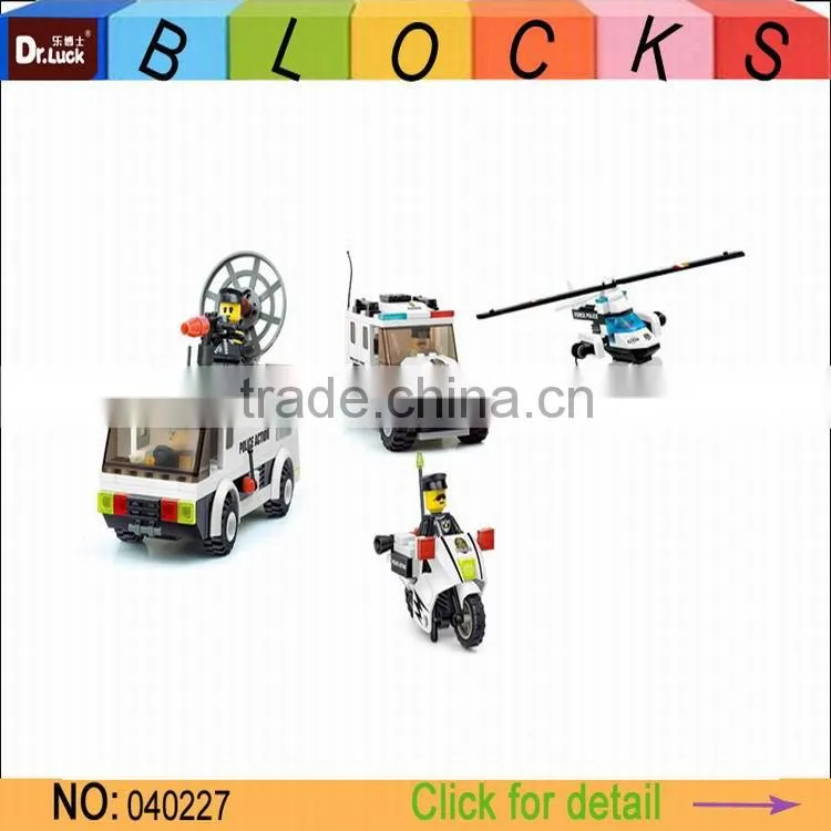 hot sale kids City police block building block toys