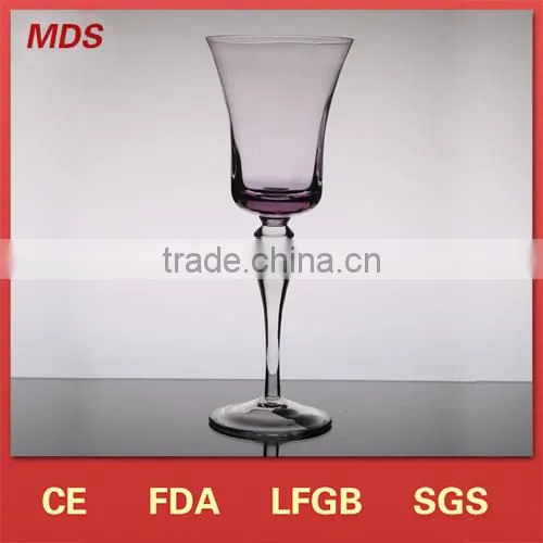 Eco-Friendly Feature Glass Red Crystal Long Stem Wine Glass