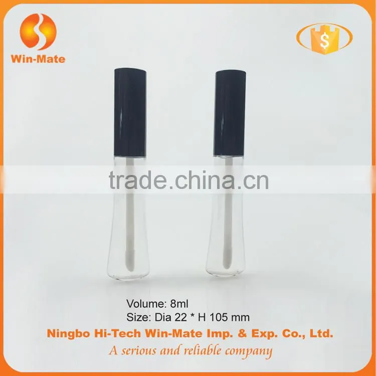 2015 newest clear unique style 10.5*2.2mm high quality lip gloss tube