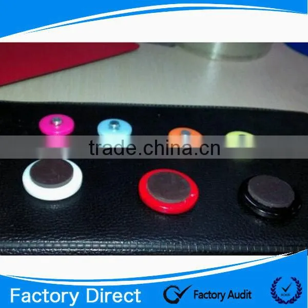 Color round magnet button for whiteboard ; button magnet; plastic fridge magnet