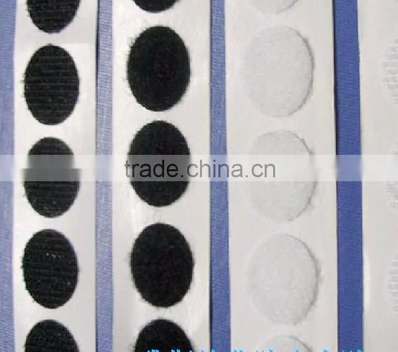 Self Adhesive HOOK AND LOOP SELF ADHESIVE Backed COINS DOTS CIRCLES 15MM *40pcs
