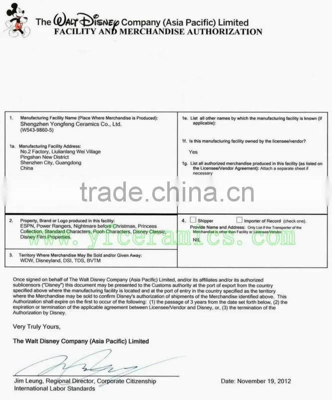 YF16003 ceramic money box factory in china