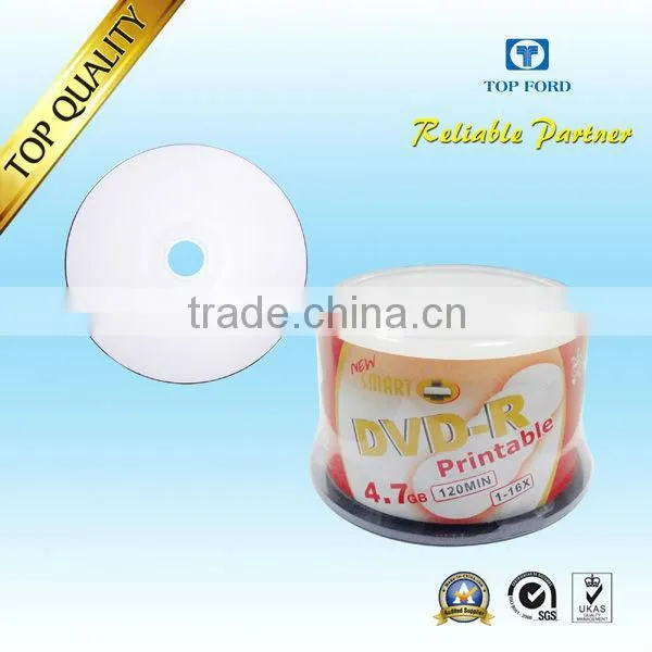 Blank DVD-R 16X with 1-2 Colors Printing bulk packing -2