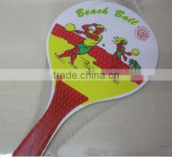 professional wood beach racket,beach bat,beach paddle
