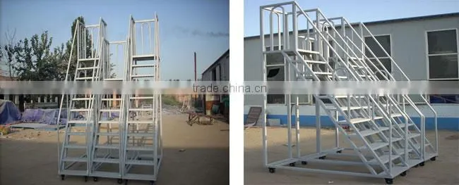stainless steel Step Ladder,mobile platform