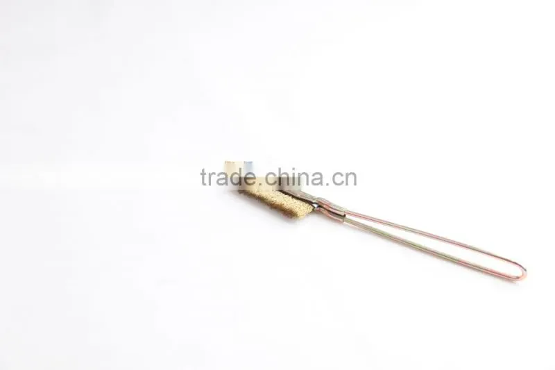bent hand scratch brushes with handle, length 245 mm or 9 3/5"