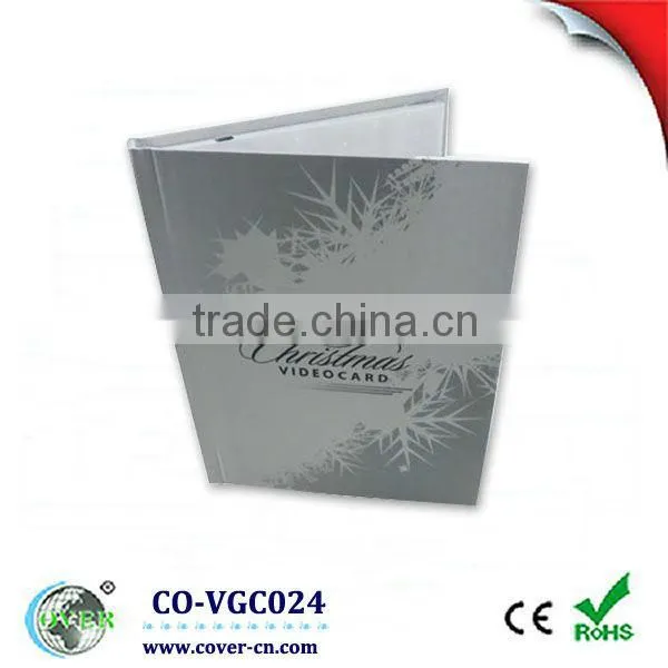 4.3 inch Custom TFT LCD Christmas Video Greeting Card for Wedding invitation
