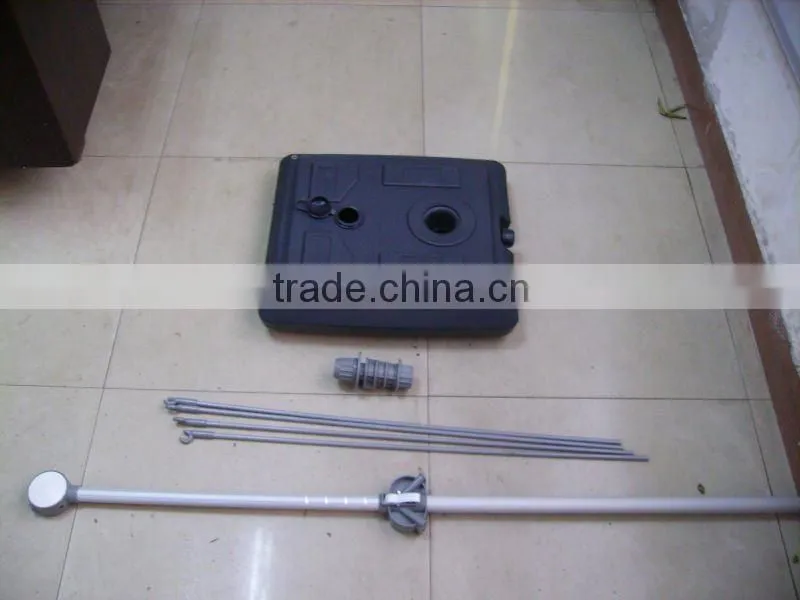 adjustable outdoor x banner stand with plastic water bag