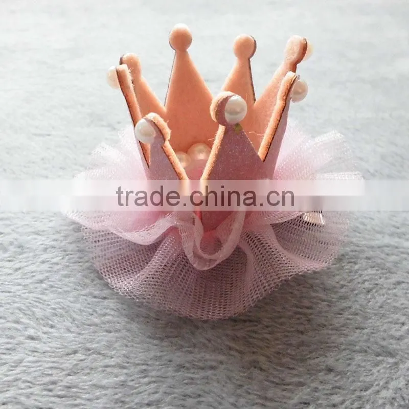 2014 cute crown children's hair accessories baby hair clips jewel