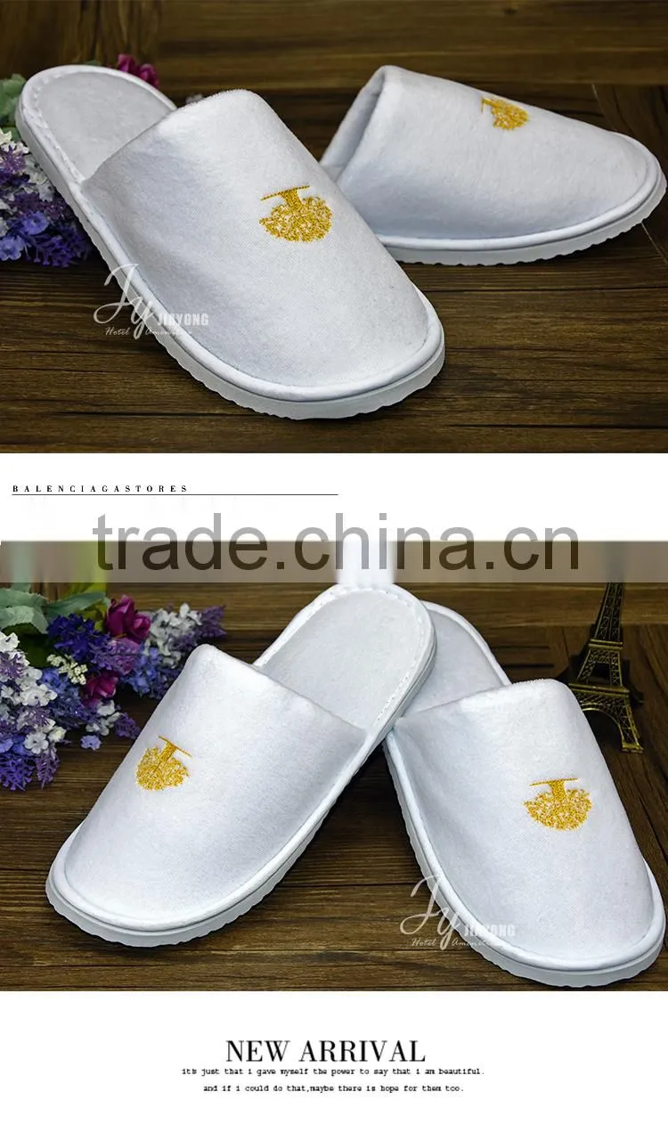 Popular cheap hotel slippers custom made slippers