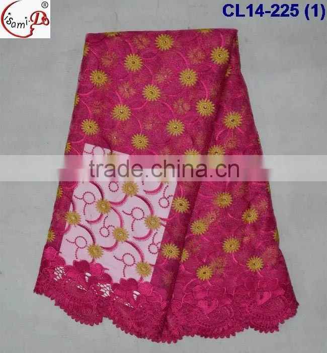 CL14-225 2016 latest fashion lace design french lace fabric, african net tulle lace fabric wholesale