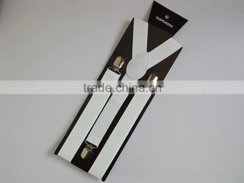 High Quality Finish metal Clip and Buckel Men's Elastic Suspender Braces gallusus