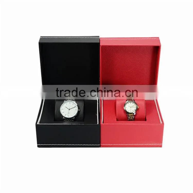 Luxury PU leather single watch packaging box