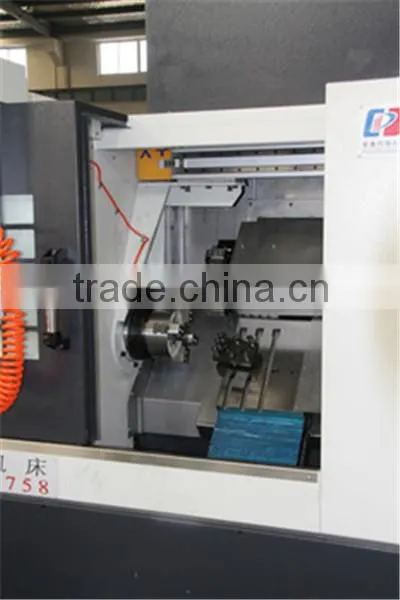 TCK6336S Jinan 45 degree slant bed linear guide CNC lathe machine by Jinan