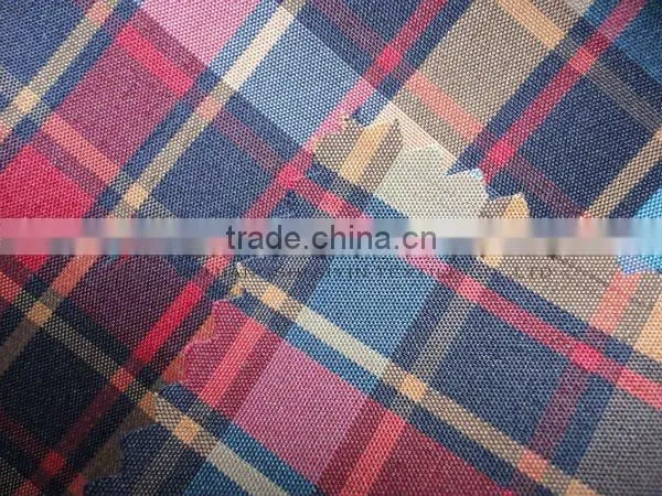 Yarn Dyed Check colored pant dress Fabric