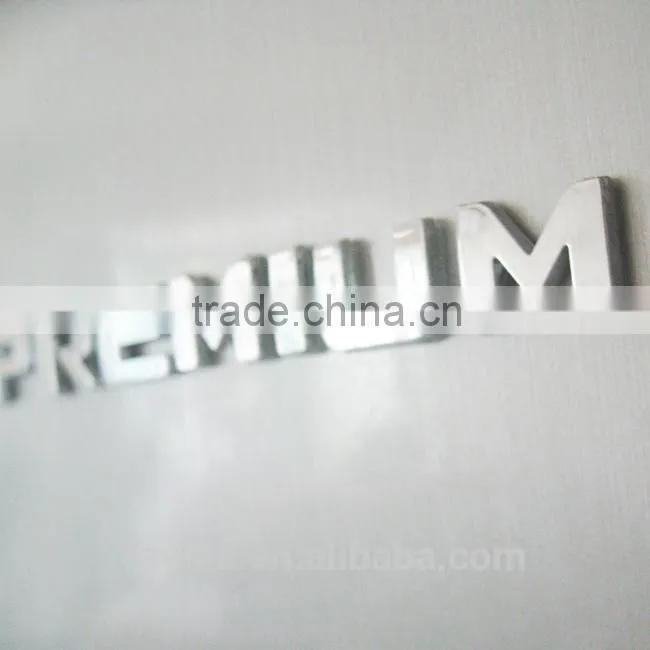 plastic embossed logo